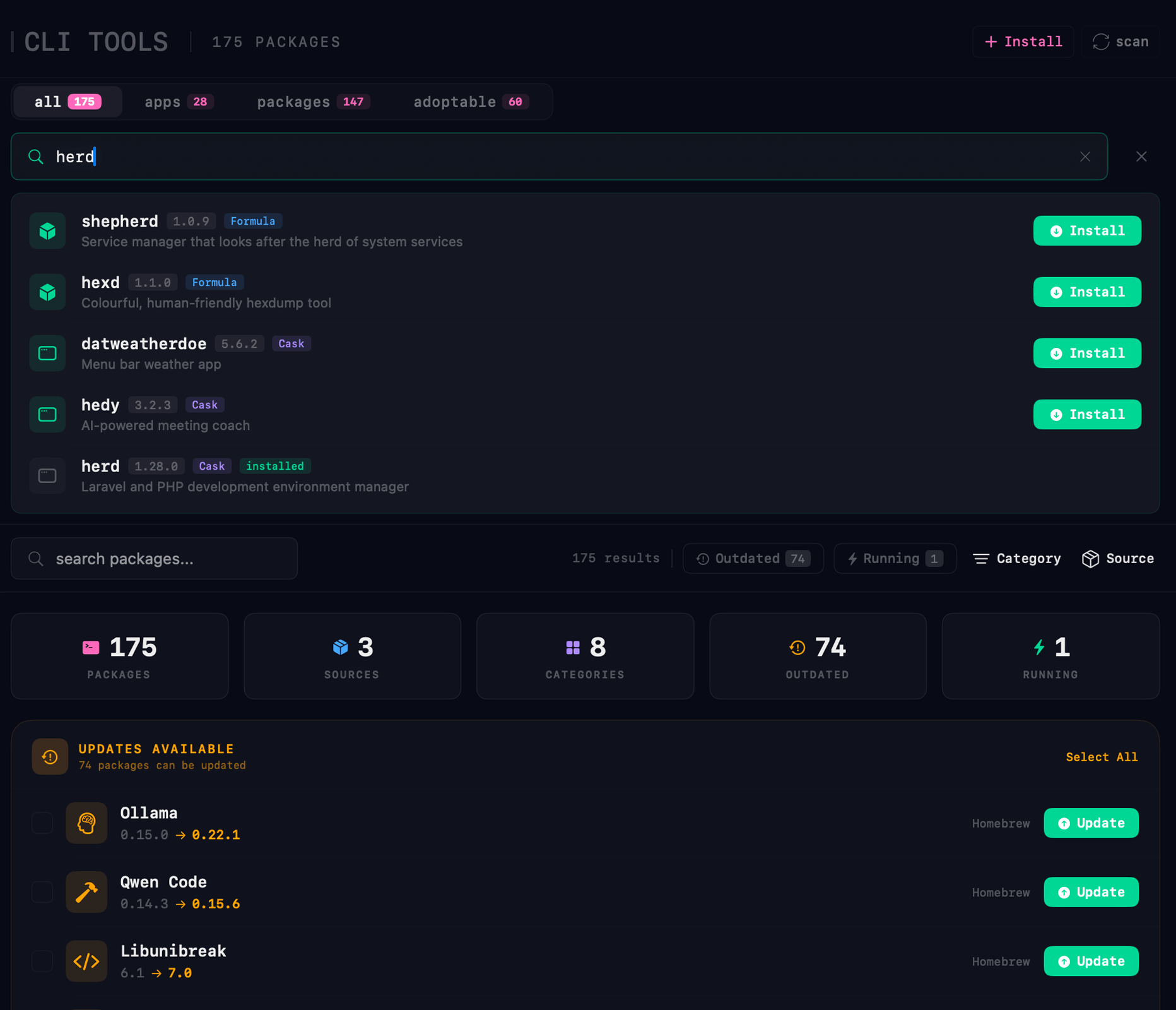 AppVault CLI Tools — unified Homebrew, Cask, and MAS package management